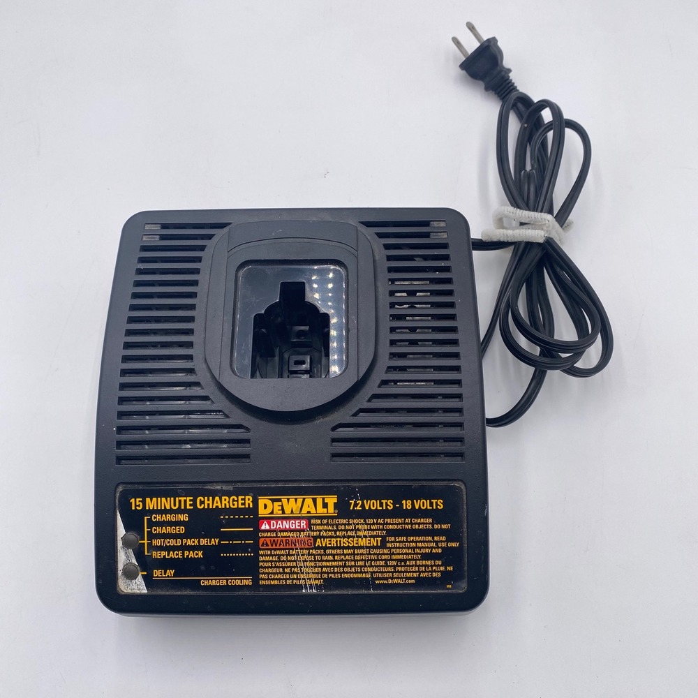 DEWALT DW9117 15 Minute Rapid Battery Charger 7.2V-18V NiCd Black Heavy Duty SEO